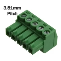5 Pin Female Right Angle Screwable Plug 3.81mm (Combicon Connector)