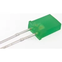 5mm Rectangle Green LED 2Pin Through Hole Flat Top LED Green Diffused LED 5mm Rectangle Green LED 2Pin Through Hole Flat Top LED Green Diffused LED