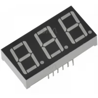 7 SEGMENT LED DISPLAY MEDIUM RED 3 DIGIT CA 7 SEGMENT LED DISPLAY MEDIUM RED 3 DIGIT CA