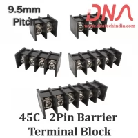 9.5mm 2 Pin Straight Barrier Terminal Block (45C Series) 9.5mm 2 Pin Straight Barrier Terminal Block (45C Series)