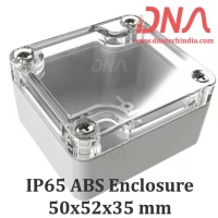 ABS 50x52x35 mm IP65 Enclosure with Transparent Top