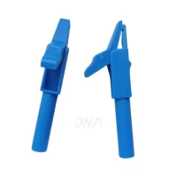 Alligator Crocodile clip - Blue, 55mm, 300V 15A 12MM Jaw Opening Alligator Crocodile clip - Blue, 55mm, 300V 15A 12MM Jaw Opening