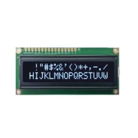 Alphanumeric LCD 16x2 White Text Black background Alphanumeric LCD 16x2 White Text Black background