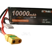 Bonka 22.2V 10000mAh 35C 6S Lithium Polymer Battery Pack Bonka 22.2V 10000mAh 35C 6S Lithium Polymer Battery Pack