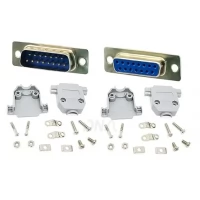 DB15 Male/Female Connector With Cover DB15 Male/Female Connector With Cover