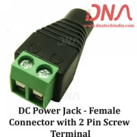 DC Power Jack - Female Connector with 2 Pin Screw Terminal