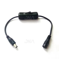 DC5.5mm M-FM extension with ON-OFF switch DC5.5mm M-FM extension with ON-OFF switch