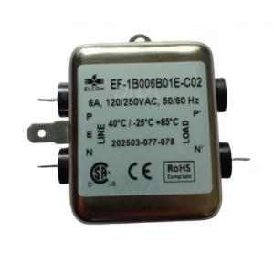 EF-1B006B01E-C02 6A 230V Elcom Filter EF-1B006B01E-C02 6A 230V Elcom Filter