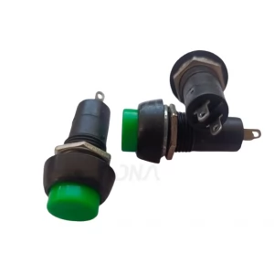 Green PBS-11A 12MM 2PIN Self-Locking Round Plastic Push Button Switch Green PBS-11A 12MM 2PIN Self-Locking Round Plastic Push Button Switch