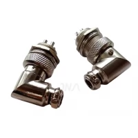 GX16 - B/ 4 PIN Right Angled Aviation Connector