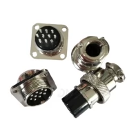 GX20 Square Flange Type 10 Pin Male & Female Connector