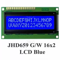 JHD659 G/W 16x2 LCD Blue