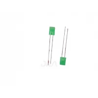 LED GREEN DIFFUSED RECTANGULAR 2*5MM