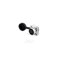 LP-12-J06SX-03-401- CNLINKO-6Pin Female Socket IP67 Waterproof Power Connector Flange Mount Metal Shell Solder Terminal