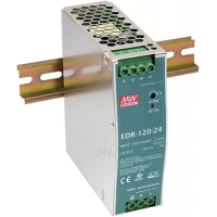 Mean Well EDR-120-24 120 W Single-Output DIN-Rail Power Supply Mean Well EDR-120-24 120 W Single-Output DIN-Rail Power Supply