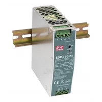 Mean Well EDR-150-24 150 W Single-Output DIN-Rail Power Supply Mean Well EDR-150-24 150 W Single-Output DIN-Rail Power Supply