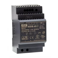 Mean Well HDR-60-24 60 W DIN-Rail AC/DC Switching Power Supply Mean Well HDR-60-24 60 W DIN-Rail AC/DC Switching Power Supply