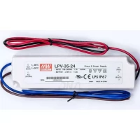 Mean Well LPV-35-24 36W Single-Output AC-DC Power Supply Mean Well LPV-35-24 36W Single-Output AC-DC Power Supply