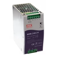 Mean Well WDR-240-24 240 W Single-Output DIN-Rail AC-DC Power Supply