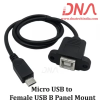 Micro USB to Female USB B Panel Mount Data cable Micro USB to Female USB B Panel Mount Data cable