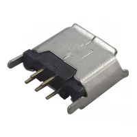 Micro USB Type B Connector, USB 2.0, Receptacle, 5 Ways, Through Hole Mount, Vertical Micro USB Type B Connector, USB 2.0, Receptacle, 5 Ways, Through Hole Mount, Vertical