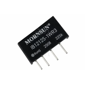Mornsun IB1212S-1WR3 1 W Isolated DC/DC Converter Mornsun IB1212S-1WR3 1 W Isolated DC/DC Converter