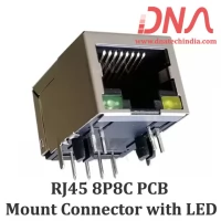 RJ45 - 8P8C PCB Mount Right Angle Socket for LAN with LED RJ45 - 8P8C PCB Mount Right Angle Socket for LAN with LED