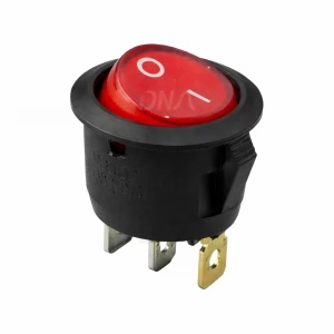 Rocker SPST ON-OFF 3Pin Red Switch KCD1-5-101N-R