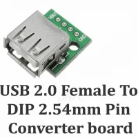 USB 2.0 Female To DIP 2.54mm 4 Pin Converter Board USB 2.0 Female To DIP 2.54mm 4 Pin Converter Board