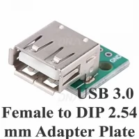 USB 3.0 Female To DIP 2.54mm Adapter Plate USB 3.0 Female To DIP 2.54mm Adapter Plate