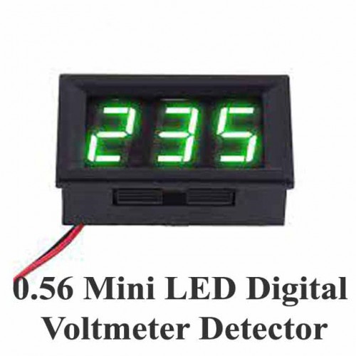0.56 Mini LED Digital Voltmeter Detector DC 4.5-30V 12V 24V  (GREEN)