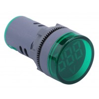 22mm Green Panel Voltmeter 22mm Green Panel Voltmeter