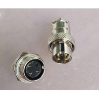 GX16 4Pin Aviation Connector "Reverse Type" Male Plug and Female Socket Back Mount Solder Type for Cable