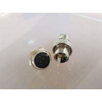 GX16 6Pin Aviation Connector "Reverse Type" Male Plug and Female Socket Back Mount Solder Type for Cable GX16 6Pin Aviation Connector "Reverse Type" Male Plug and Female Socket Back Mount Solder Type for Cable