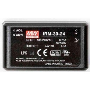 Mean Well IRM-30-24 24 V Encapsulated AC-DC Power Supply Module