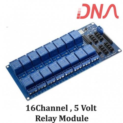 16 Channel 5 Volt Isolated Relay Module
