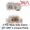 2 Pin 1.25 mm JST Side Entry SMT Connector 2 Pin 1.25 mm JST Side Entry SMT Connector