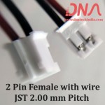 2 Pin 2.0mm JST Female Relimate Connector