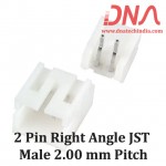 2 Pin 2.0mm JST PH Right Angle Male Connector