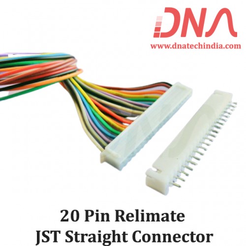 20 Pin 2.54mm JST Straight M/F Relimate Connector