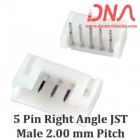 5 Pin 2.0mm JST PH Right Angle Male Relimate Connector 5 Pin 2.0mm JST PH Right Angle Male Relimate Connector