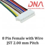 8 Pin 2.0mm JST Female Relimate Connector