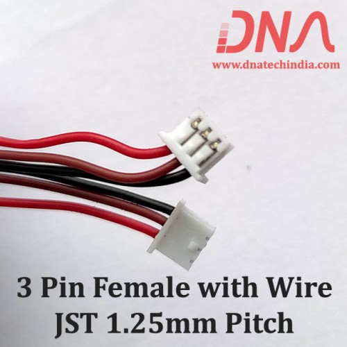 3 Pin 1.25mm JST Female Relimate Connector