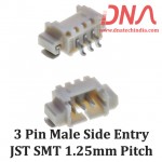 3 Pin 1.25 mm JST Side Entry SMT Connector