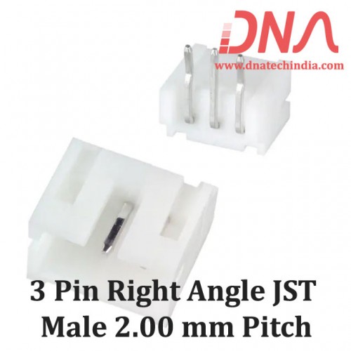 3 Pin 2.0mm JST PH Right Angle Male Connector