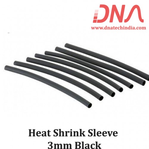 Heat Shrink Sleeve 3mm Black