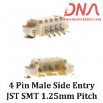 4 Pin 1.25 mm JST Side Entry SMT Connector