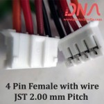 4 Pin 2.0mm JST Female Connector