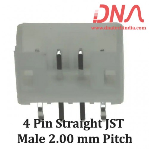 4 Pin 2.0mm JST PH Straight Male Connector