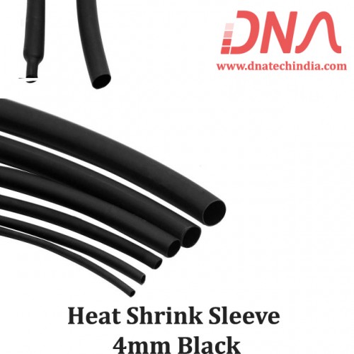 Heat Shrink Sleeve 4mm Black